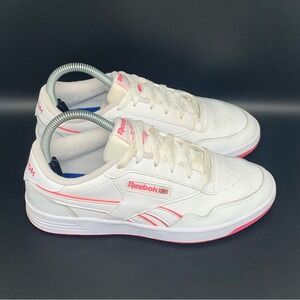Reebok Classic Club MemT White Pink Running Shoes EH2344 Women's Sz 7.5
